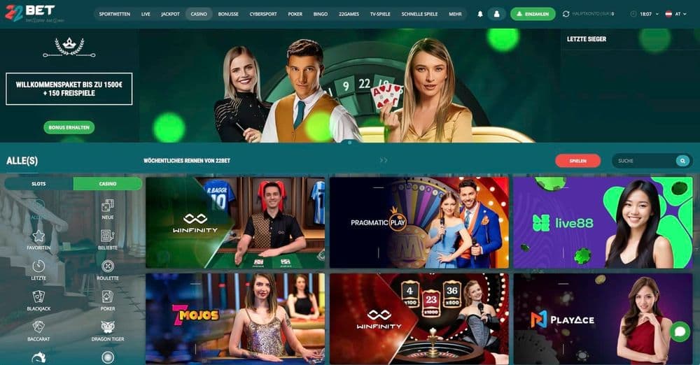 22Bet Casino Bonus