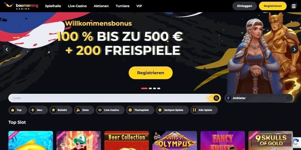 Boomerang Casino Bonus