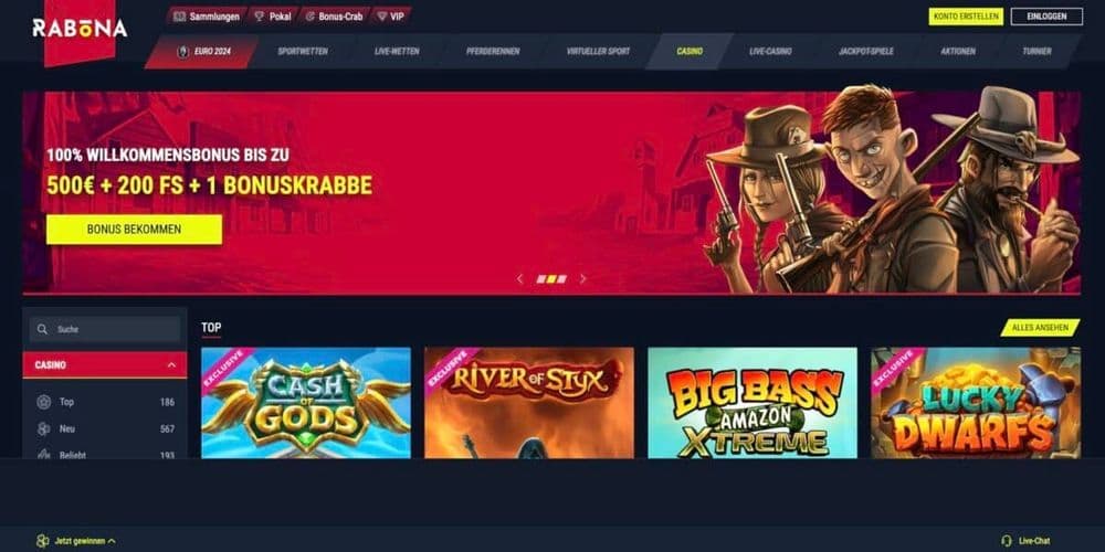 Rabona Casino Bonus