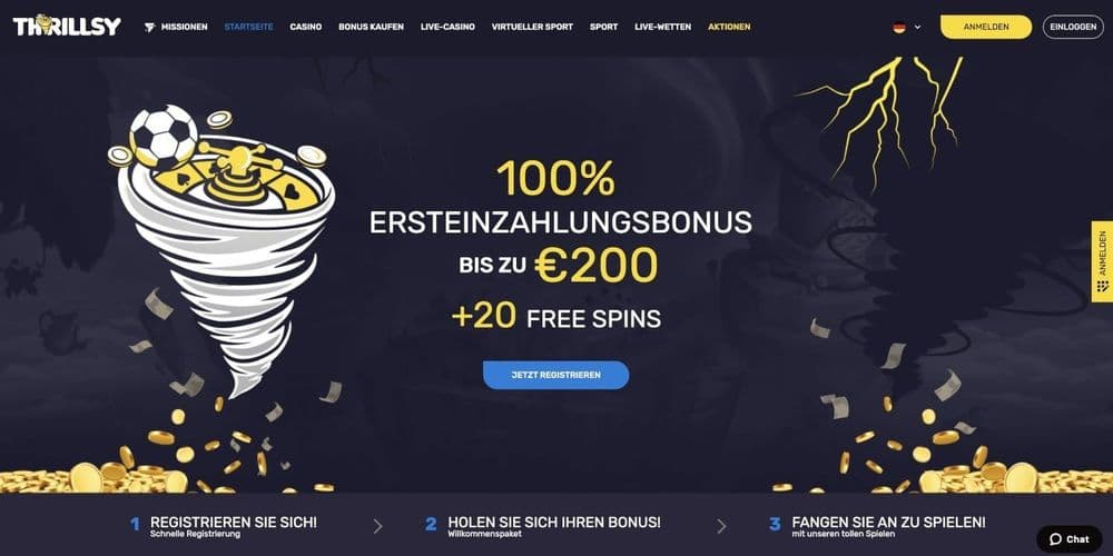 Thrillsy Casino Bonus