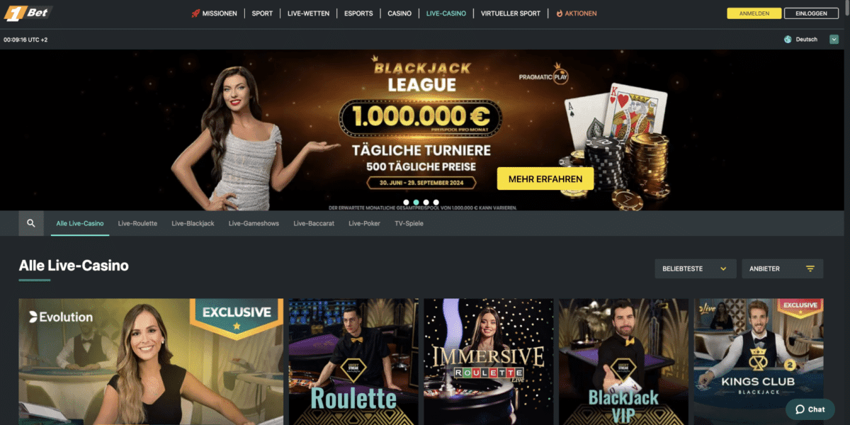 1Bet Live-Casino