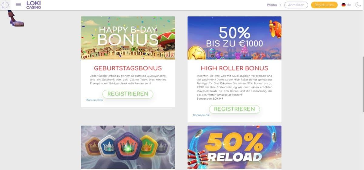 Loki Casino Aktionen