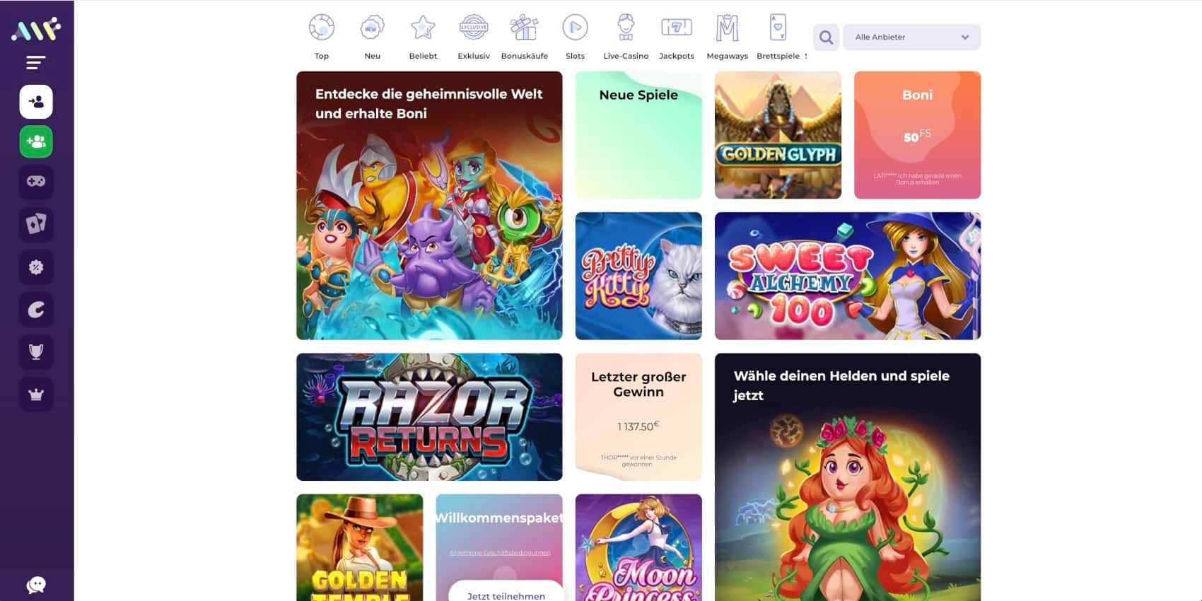 Alf Casino Alle Spiele