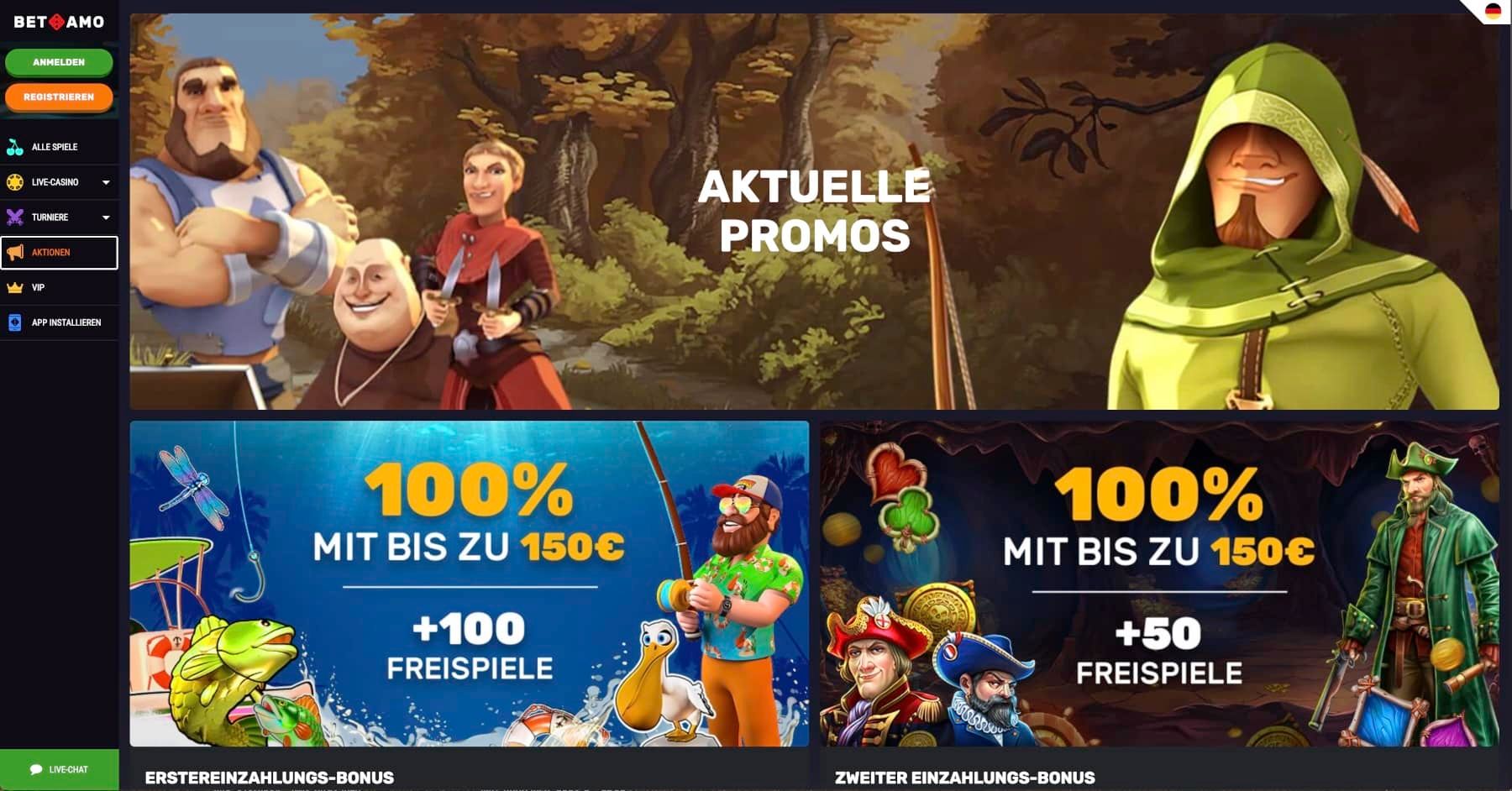 Betamo Casino Aktionen