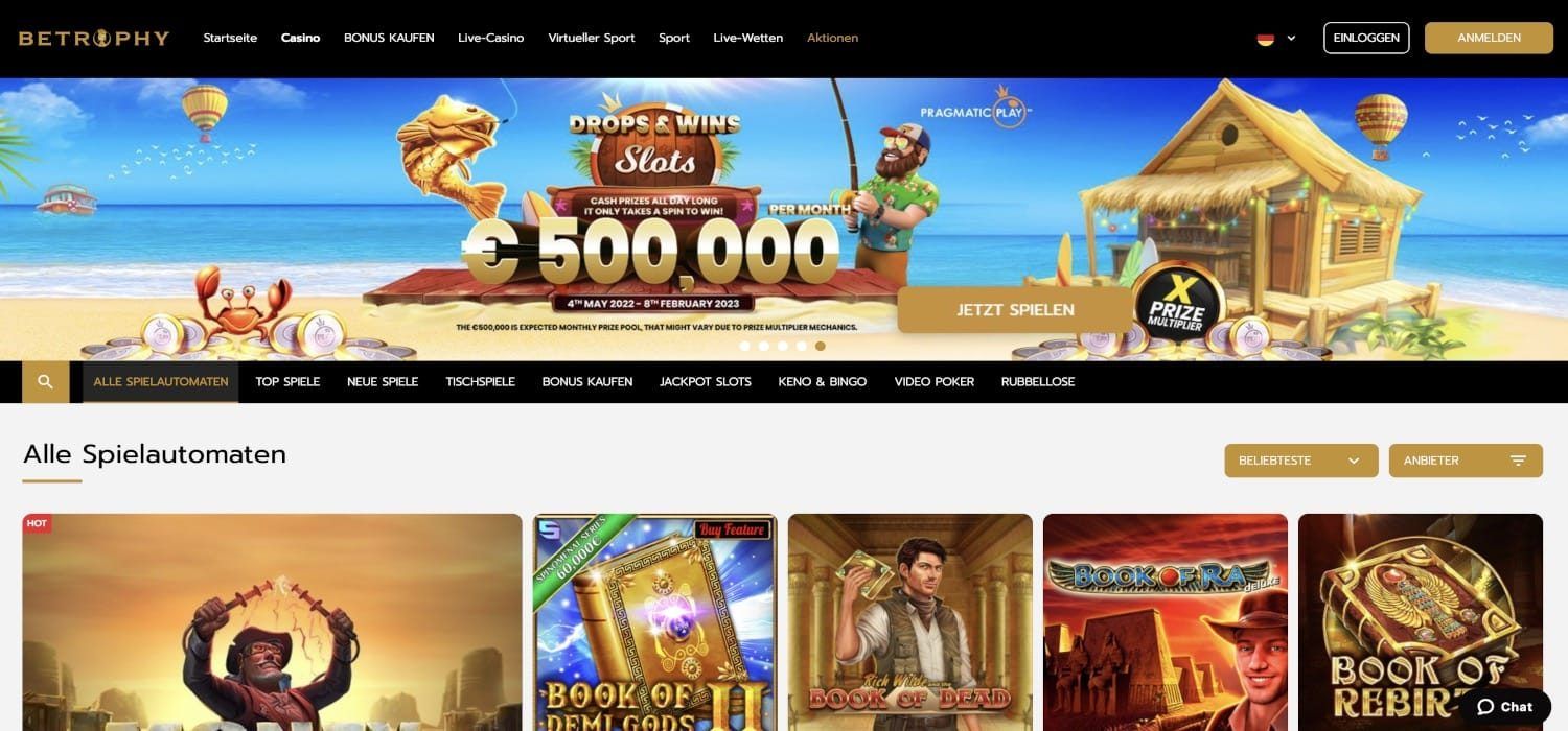 Betrophy Casino Lobby