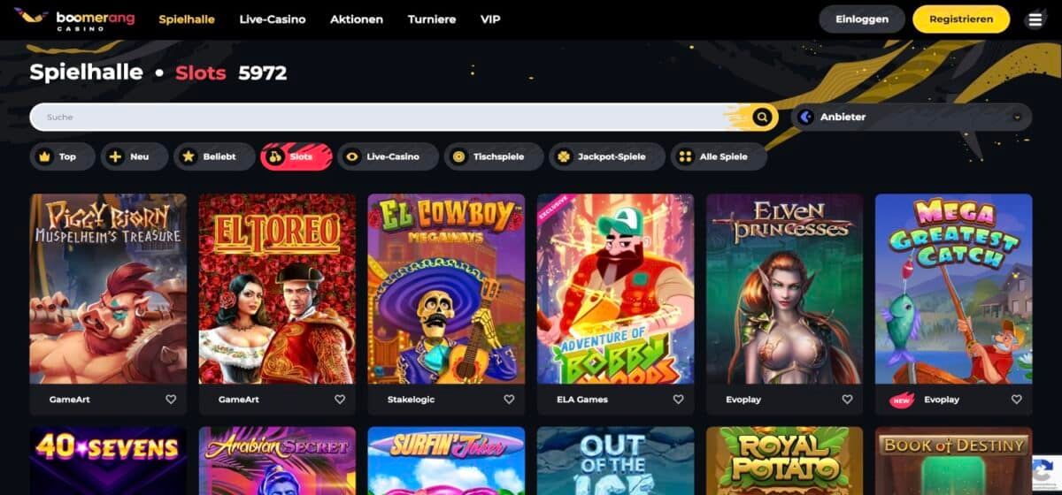 Boomerang Casino Slots