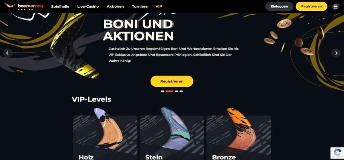 Boomerang Casino VIP