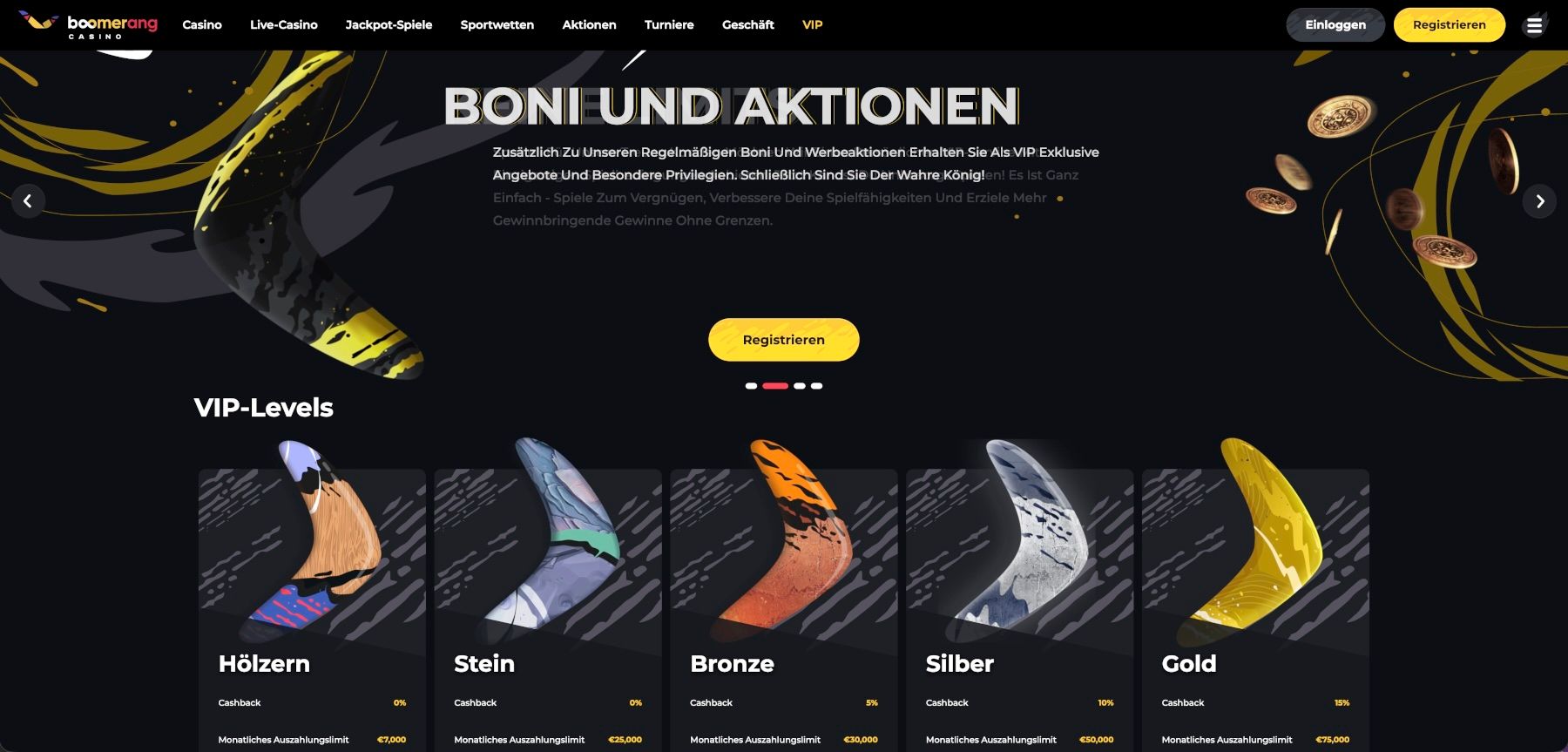 Boomerang Casino VIP