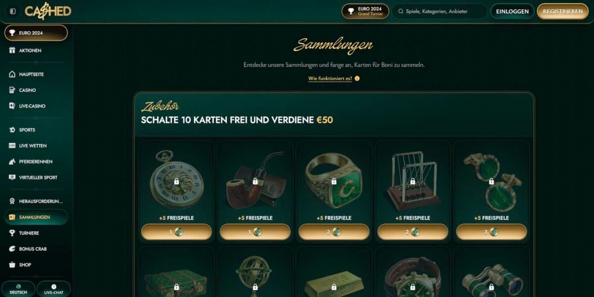 Cashed Casino Sammlungen