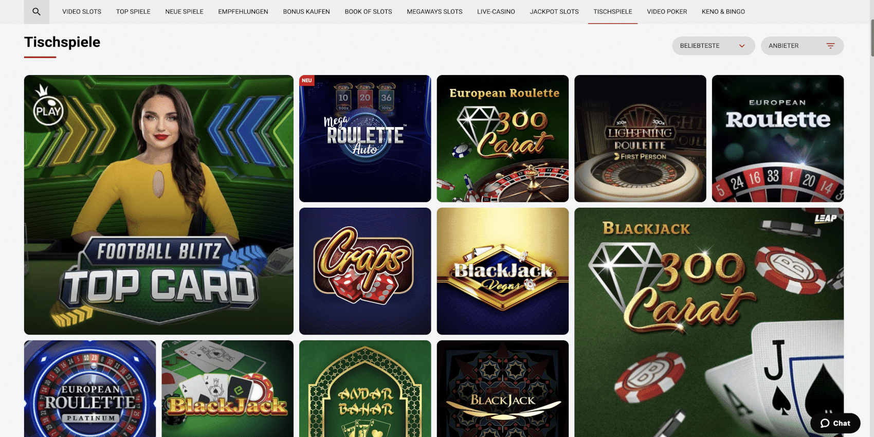 DachBet Casino Tischspiele