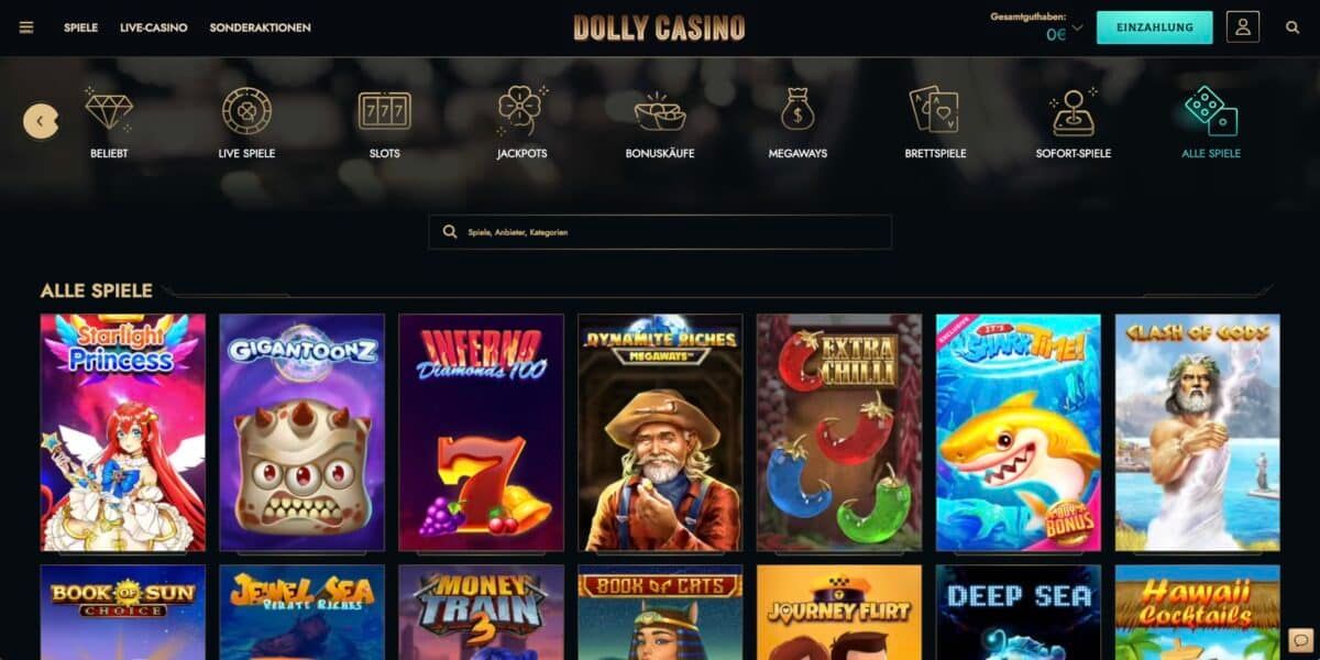 Dolly Casino Alle Spiele