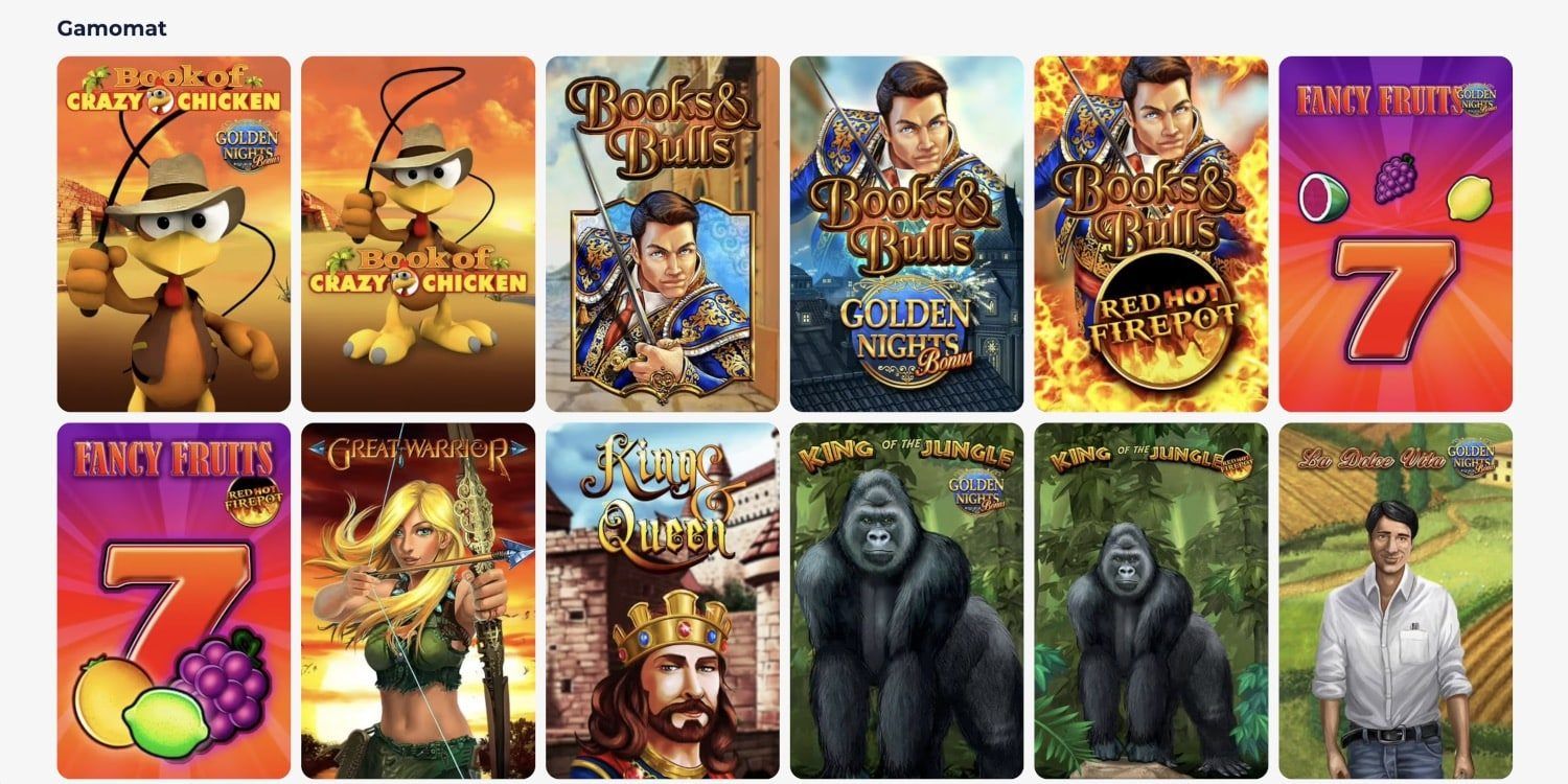 Greatwin Casino Gamomat