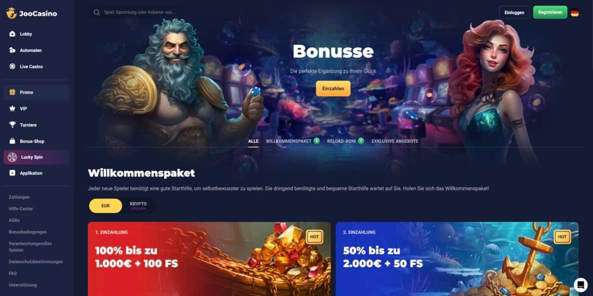 Joo Casino Aktionen