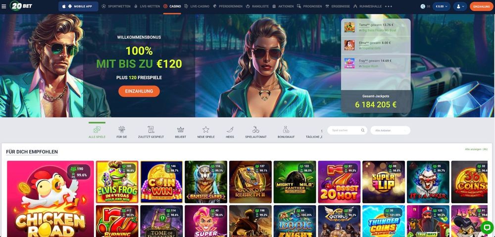 20Bet Casino Bonus