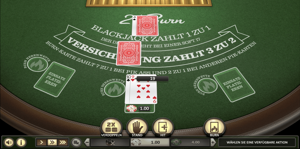 21 Burn Blackjack Betsoft