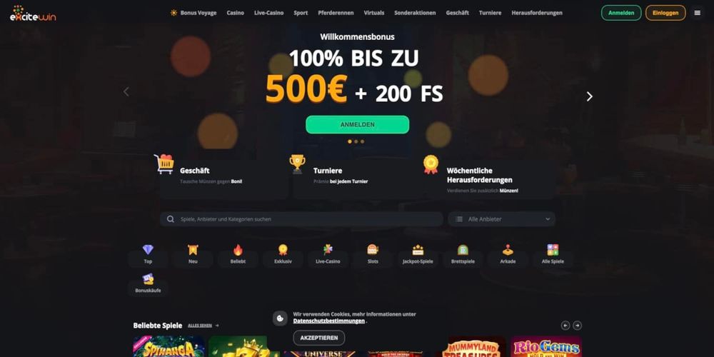 Excitewin Casino Bonus