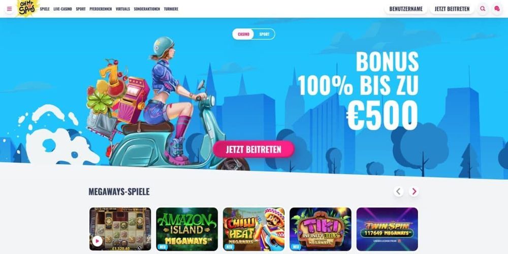 OhMySpins Casino Bonus