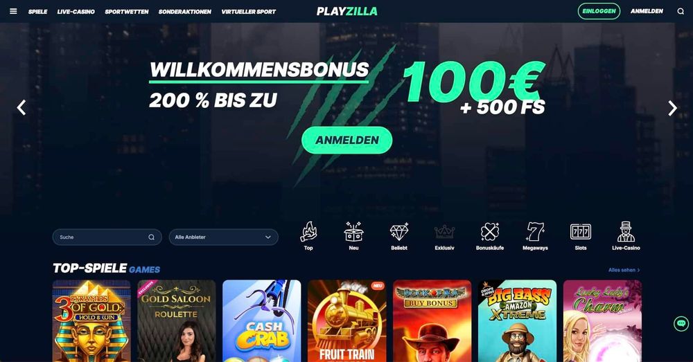 Playzilla Casino Bonus