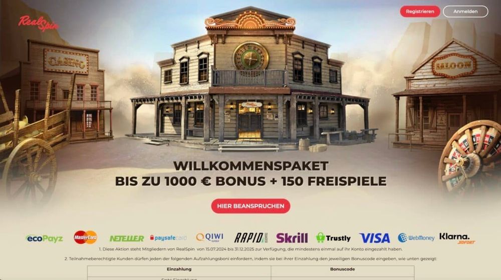 RealSpin Casino Bonus