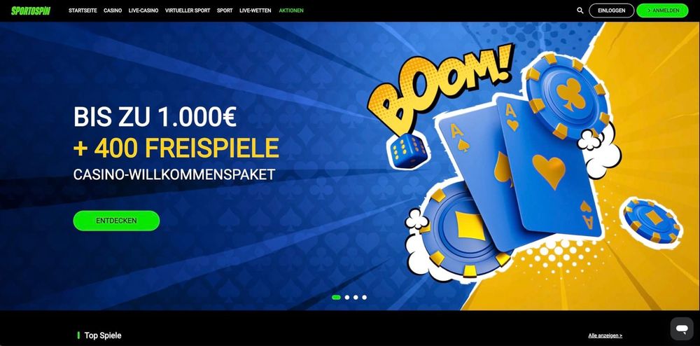 Sportospin Casino Bonus