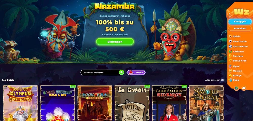 Wazamba Casino Bonus