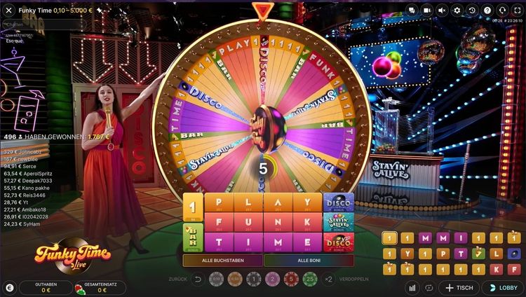 Funky Time Evolution Gaming