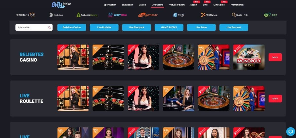 Mystake Casino Live