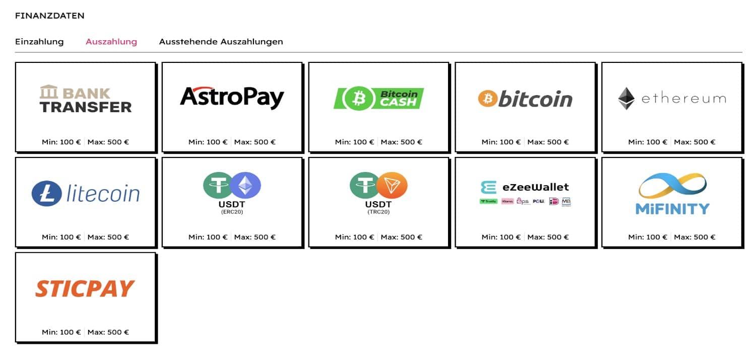 OhMyZino Casino Auszahlen