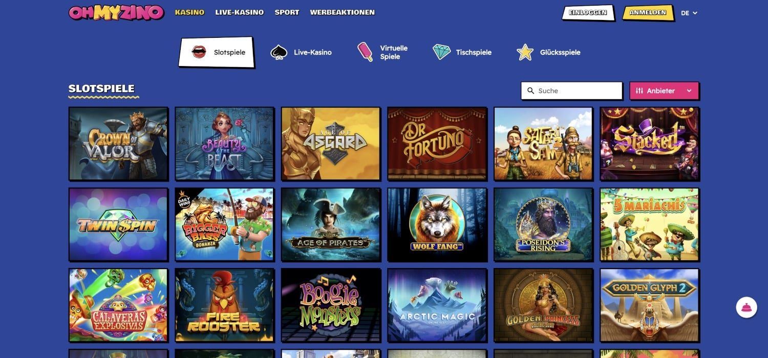 OhMyZino Casino Slots