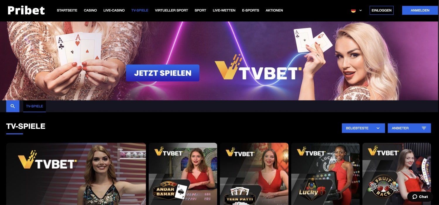 Pribet Casino Livespiele