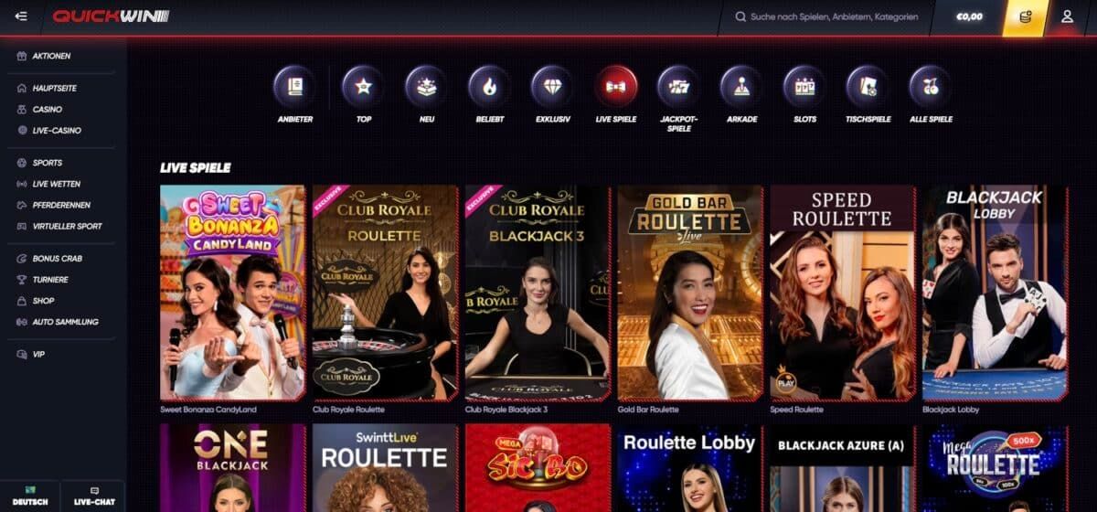 QuickWin Live-Casino