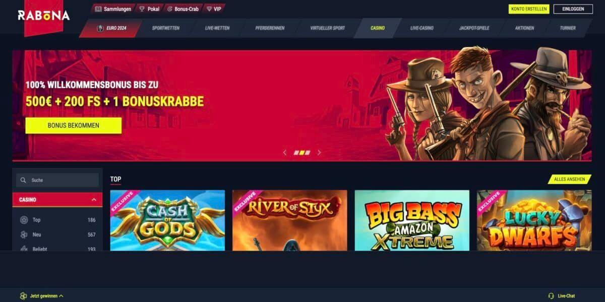 Rabona Casino Bonus