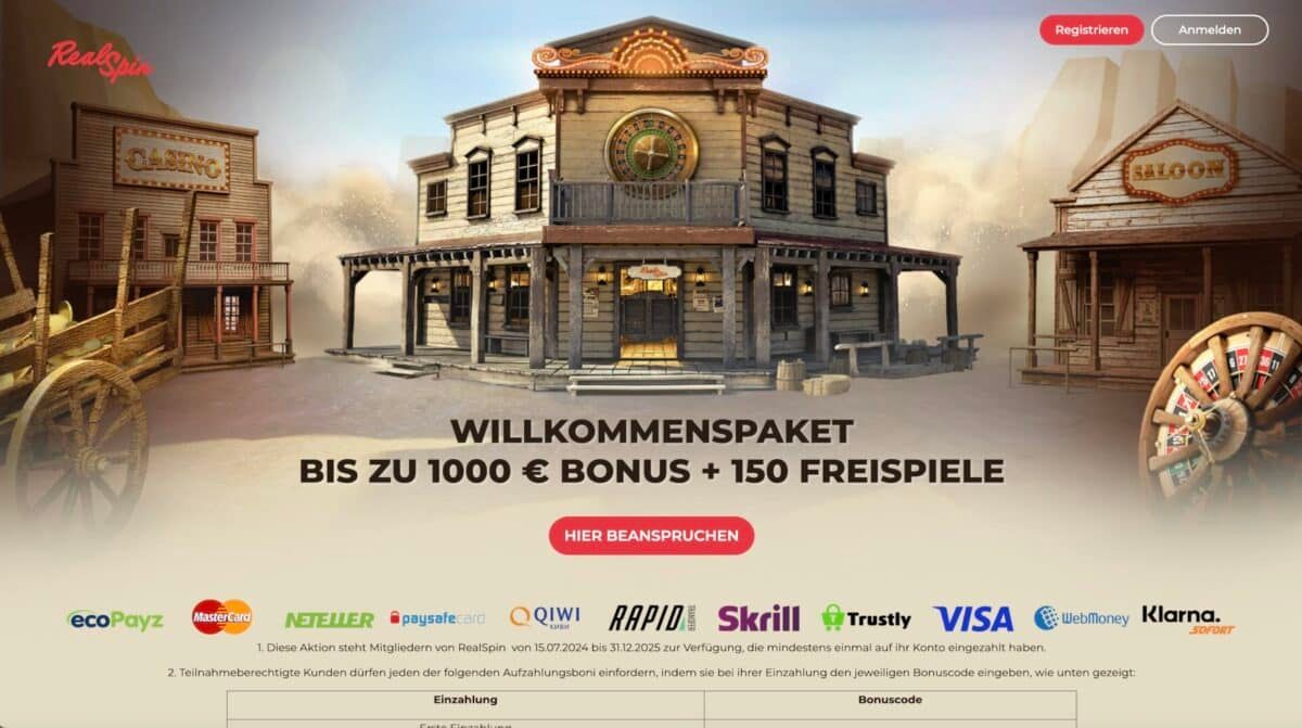 RealSpin Casino Bonus