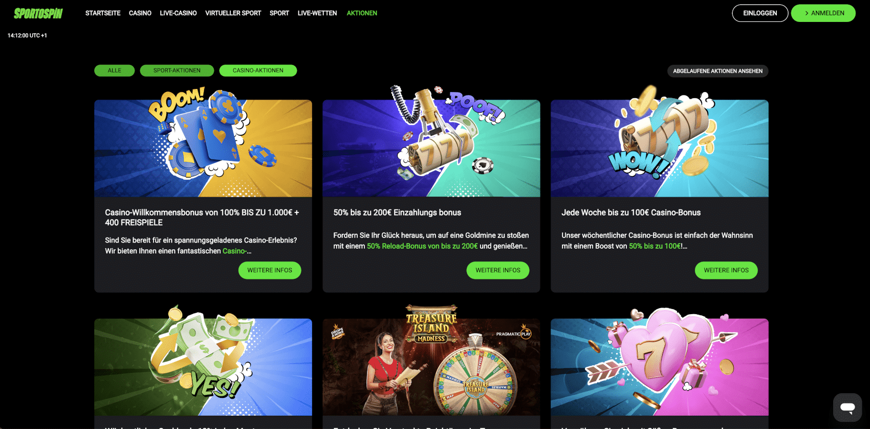 Sportospin Casino Aktionen