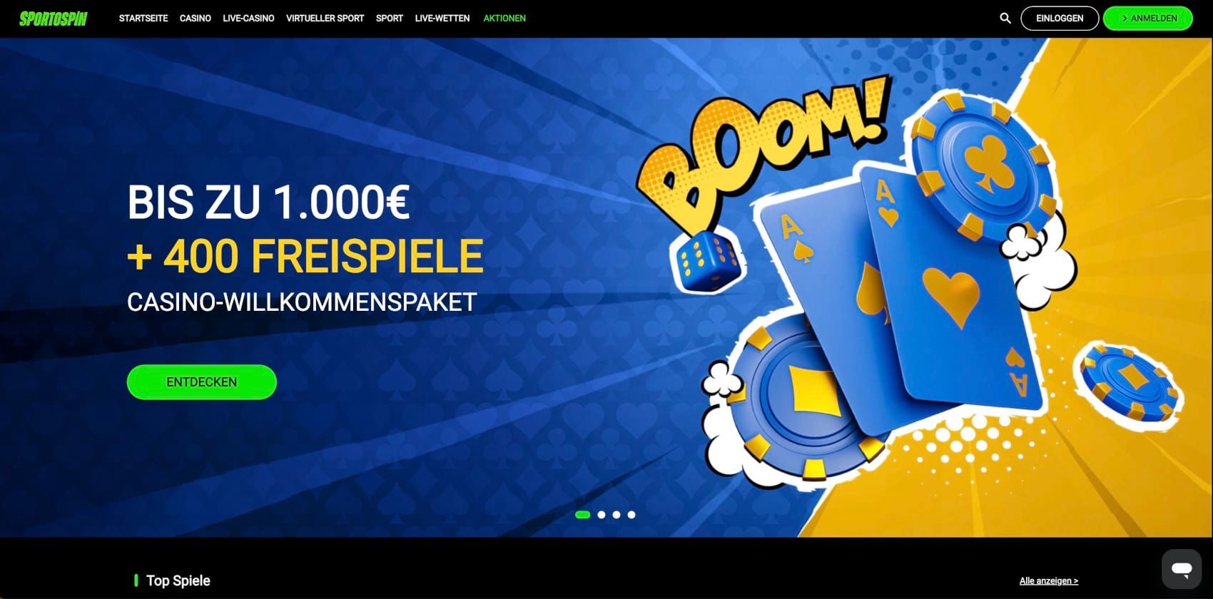 Sportospin Casino Bonus