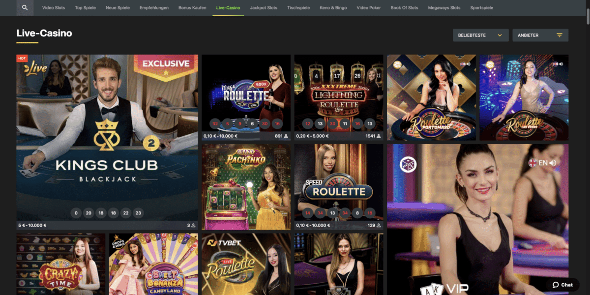 Weltbet Live-Casino